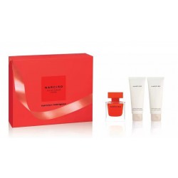 comprar perfumes online NARCISO RODRIGUEZ NARCISO ROUGE EDP 50 ML + B/L 75 ML + GEL 75 ML SET REGALO mujer