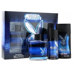 comprar perfumes online hombre PLAYBOY SUPER PLAYBOY EDT 100 ML + GEL 250 ML + DESODORANTE 150ML