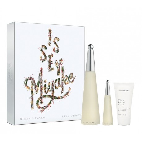 Comprar perfumes online set ISSEY MIYAKE L´EAU D´ISSEY EDT 100 ML + EDT 10 ML + B/LOC 50 ML SET REGALO