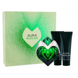 comprar perfumes online THIERRY MUGLER AURA EDP 50 ML + 50 ML B/L + 50 ML S/GEL SET REGALO mujer