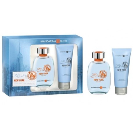 MANDARINA DUCK NEW YOKR FOR MAN EDT 100ML + SHOWER GEL 100ML SET REGALO