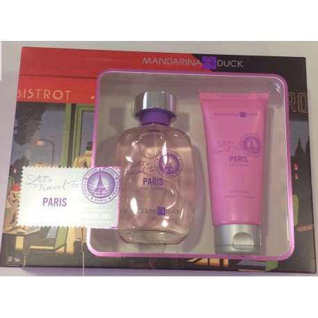 MANDARINA DUCK PARIS FOR WOMAN EDT 100ML + SHOWER GEL 100ML SET REGALO