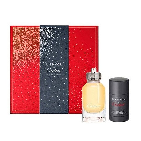 Comprar perfumes online set CARTIER L'ENVOL EDT 80ML + DESODORANTE STICK 75 GR SET REGALO