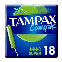TAMPAX COMPAK TAMPONES SUPER 18 UNIDADES danaperfumerias.com/es/