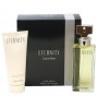 comprar perfumes online CALVIN KLEIN ETERNITY WOMAN EDP 100 ML + B. LOCION 100 ML TRAVEL SET mujer