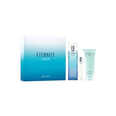 comprar perfumes online CK ETERNITY AQUA WOMEN EDP 100 ML + EDP 10 ML + DEO SET REGALO mujer