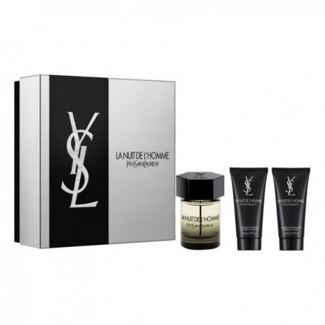 comprar perfumes online hombre YSL LA NUIT DE L´HOMME EDT 100 ML +A/S 50 ML + S/G 50 ML SET REGALO