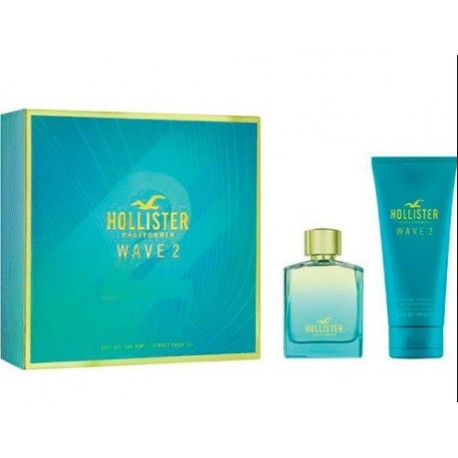 comprar perfumes online hombre HOLLISTER WAVE 2 FOR HIM EDT 100ML + S/GEL 200 ML SET REGALO