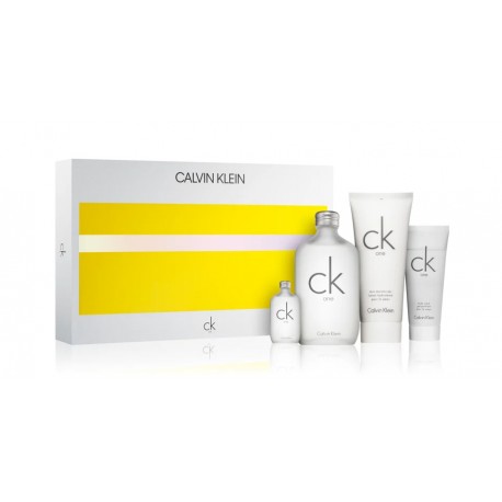 Comprar perfumes online set CK ONE EDT 200 ML + B/ L 200 ML + GEL 100 ML + MINI EDT 15 ML SET REGALO
