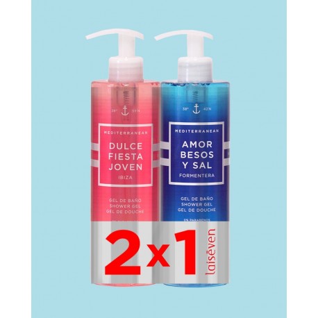 LAISEVEN GEL BAÑO FORMENTERA + GEL BAÑO IBIZA 500 ML  2X1 OFERTA