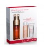 CLARINS DOUBLE SERUM 50 ML + AGUA CONFORT NETTOYANTE EXPRESS 50ML + BEAUTY FLASH BALM 15ML SET