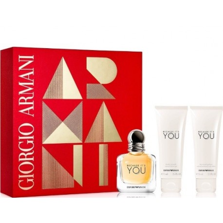 Comprar perfumes online set ARMANI BECAUSE IT'S YOU SET EAU DE PARFUM 50ML + SHOWER GEL 75ML + BODYLOTION 75ML