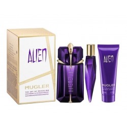 Comprar perfumes online set THIERRY MUGLER ALIEN EDP 60 ML + TALISMAN RECARGABLE 10 ML + SHOWER MILK 50 ML SET