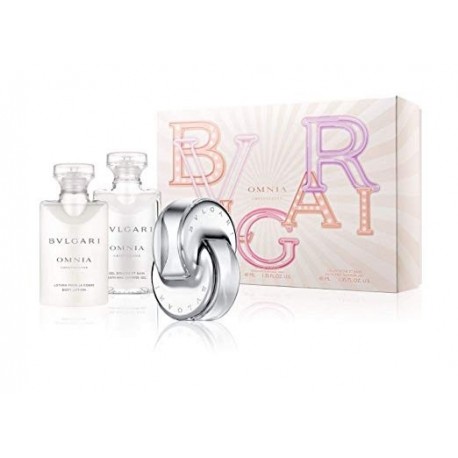 comprar perfumes online BVLGARI OMNIA CRYSTALLINE EDT 40 ML + S/G 40 ML + B/L 40 ML SET REGALO mujer