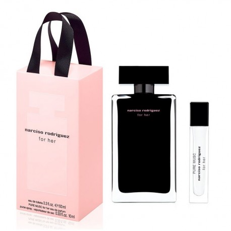 comprar perfumes online NARCISO RODRIGUEZ FOR HER EDT 100 ML + PURE MUSC EDP 10 ML SET REGALO mujer