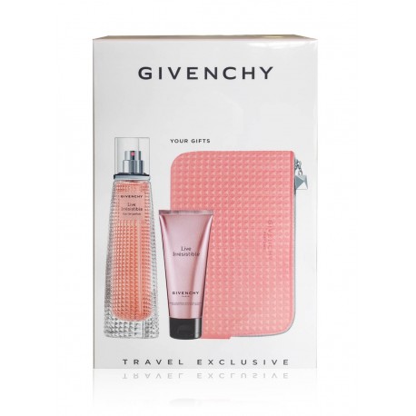 comprar perfumes online GIVENCHY LIVE IRRESISTIBLE EDP 75 ML + B/C 75 ML + NECESER SET REGALO mujer