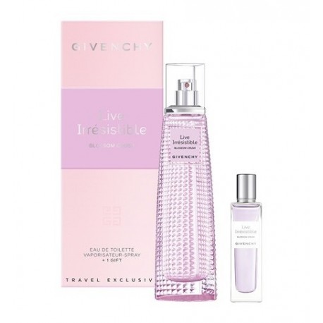 comprar perfumes online GIVENCHY LIVE IRRESISTIBLE BLOSSOM CRUSH EDT 75 ML + EDT 15 ML SET REGALO mujer
