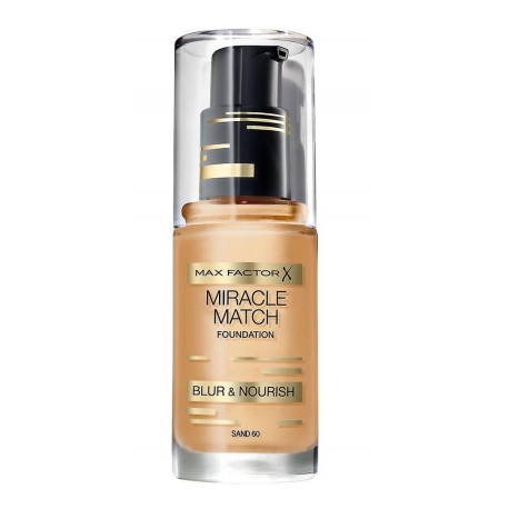 MAX FACTOR MIRACLE MATCH BLUR & NORISH BASE DE MAQUILLAJE 60 SAND 30 ML danaperfumerias.com