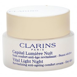 CLARINS VITAL LIGHT NIGHT REVITALIZING ANTI-AGEING COMFORT CREAM 50 ML