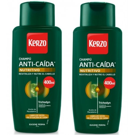 Comprar productos de hombre KERZO CHAMPÚ ANTI-CAÍDA NUTRITIVO 2X400ML danaperfumerias.com