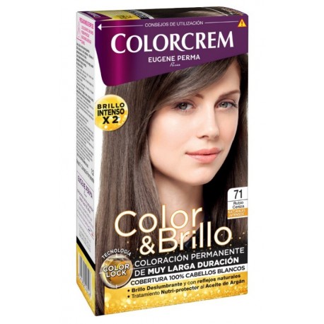 COLORCREM COLOR & BRILLO TINTE CAPILAR 71 RUBIO CENIZA danaperfumerias.com/es/