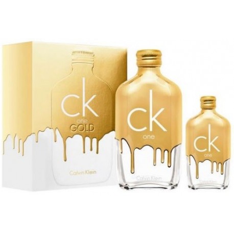 comprar perfumes online hombre CALVIN KLEIN CK ONE GOLD EDT 200 ML + EDT 50ML SET REGALO