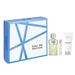 comprar perfumes online EAU DE ROCHAS EDT 100 ML + B/L 100 ML + MINI 20 ML SET REGALO mujer