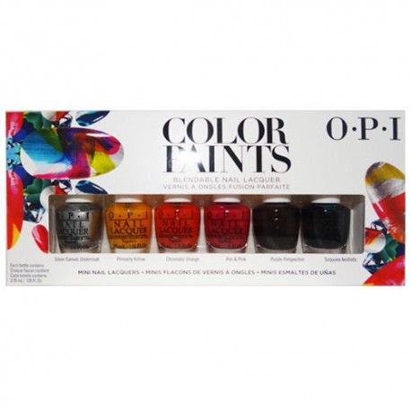 OPI COLOR PAINTS ART TOOL (6 MINI LACAS DE UÑAS) SET REGALO