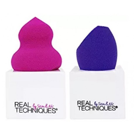 REAL TECHNIQUES 2 MIRACLE SPONGES - 2 ESPONJAS + PODIUMS danaperfumerias.com