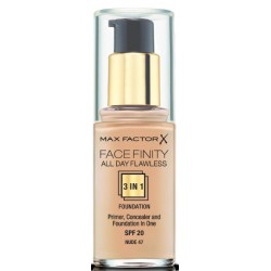 MAX FACTOR MAQUILLAJE FACE FINITY 3 IN 1 FDN 47 NUDE SPF 20 30 ML danaperfumerias.com