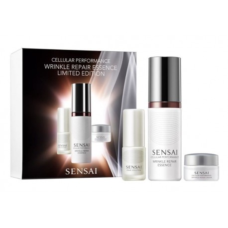 SENSAI CELLULAR PERFORMANCE WRINKLE REPAIR ESSENCE 40ML+PRIME SOLUTION 5ML+REPAIR CREAM 8ML SET REGALO