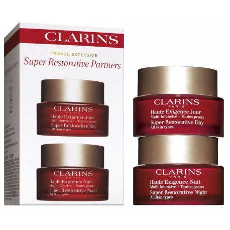 CLARINS SUPER RESTORATIVE DAY CREAM 50 ML + NIGHT CREAM 50 ML TRAVEL EXCLUSIVE SET