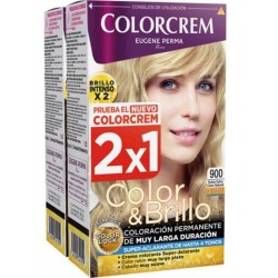 COLORCREM COLOR & BRILLO TINTE CAPILAR 900 RUBIO CLARO NATURAL  x 2 UDS Descatalogado