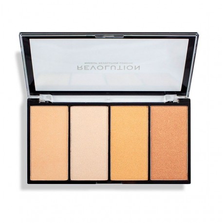 I HEART REVOLUTION RE-LOADED LUSTRE LIGHT WARM PALETA ILUMINADORES 5 GR
