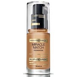 MAX FACTOR MIRACLE MATCH BLUR & NORISH BASE DE MAQUILLAJE 80 BRONZE 30ML