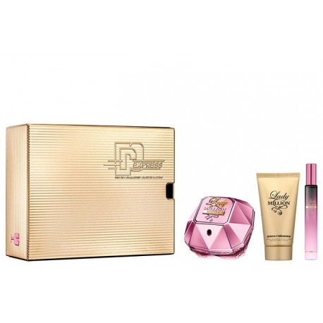 comprar perfumes online PACO RABANNE LADY MILLION EMPIRE EDP 50 ML + B/L 75 ML + MINI 10 ML SET REGALO mujer