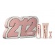 comprar perfumes online CAROLINA HERRERA 212 VIP ROSE EDP 50 ML VAPO + B/L 75 ML + MINI 5 ML SET REGALO mujer