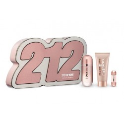 comprar perfumes online CAROLINA HERRERA 212 VIP ROSE EDP 50 ML VAPO + B/L 75 ML + MINI 5 ML SET REGALO mujer