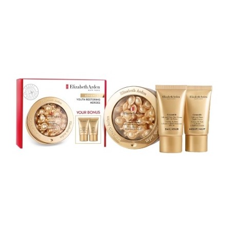 ELIZABETH ARDEN CERAMIDE CAPSULES YOUTH RESTORING SERUM 60 CAPSULAS+LIFT AND FIRM CREAM DAY 15ML+LIFT AND FIRM CREAM  NIGHT 15ML