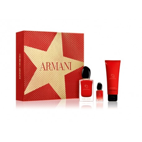 comprar perfumes online GIORGIO ARMANI SÌ PASSIONE EDP 50 ML + EDP 7 ML + B/L 75 ML SET REGALO mujer