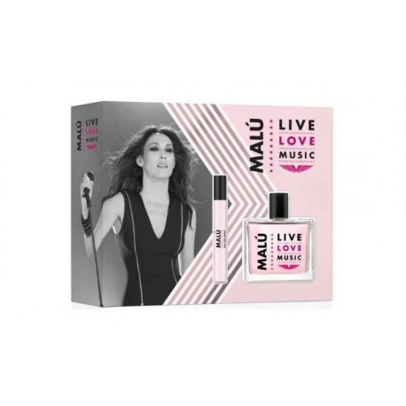 comprar perfumes online MALU LIVE LOVE MUSIC EDT 100 ML + MINIATURA 10ML SET REGALO mujer