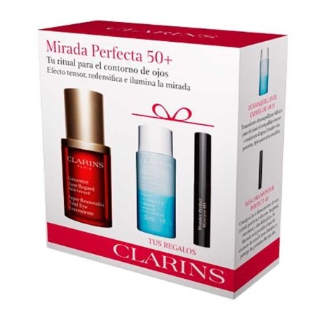 CLARINS MULTI-INTENSIVE CONCENTRÉ 15 ML + DESMAQUILLANTE OJOS 30 ML + MÁSCARA 3 ML SET REGALO