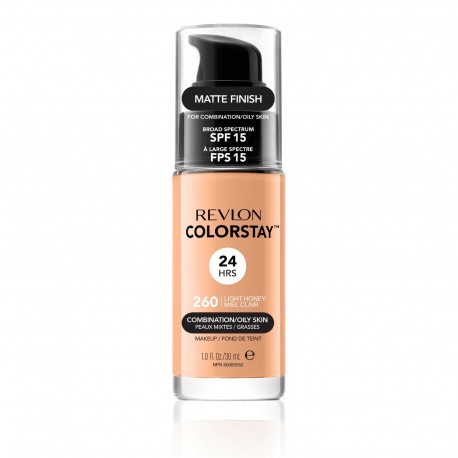 REVLON COLORSTAY BASE DE MAQUILLAJE PARA ROSTRO OILY LIGHT HONEY 260 30 ML