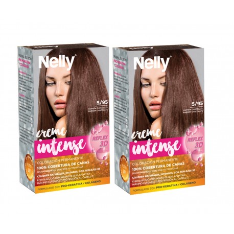 NELLY PACK TINTE 5/95 MARRÓN CHOCOLATE