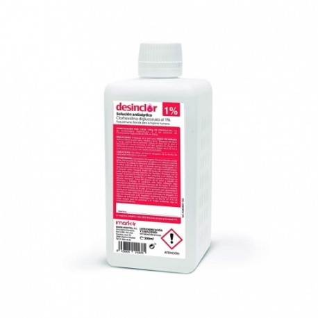 DESINCLOR SOLUCION ANTISÉPTICA CLORHEXIDINA DIGLUCONATO 1 % 500 ML