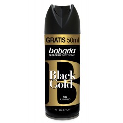BABARIA DESODORANTE SPRAY BLACK GOLD 200ML