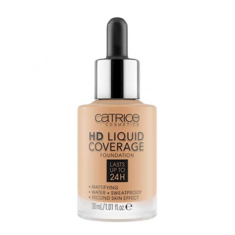 CATRICE BASE DE MAQUILLAJE HD LIQUID COVERAGE 046 CAMEL BEIGE 30 ML