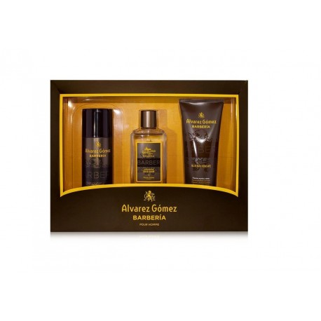 comprar perfumes online hombre ALVAREZ GOMEZ BARBERIA COLONIA 150 ML + DEO 150 ML + GEL BAÑO HIDRATANTE 230 ML SET REGALO