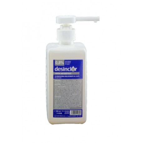 DESINCLOR JABÓN ANTISÉPTICO CLORHEXIDINA 500 ML