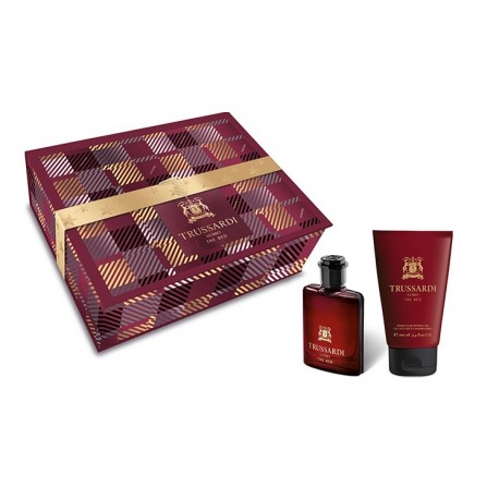 TRUSSARDI UOMO THE RED EDT 50 ML + SHOWER GEL 100 ML SET REGALO